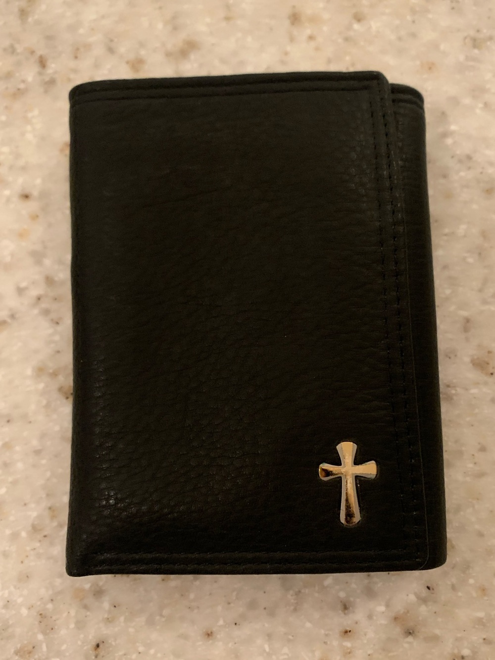 Rolfs Black Leather Trifold Wallet - Vintage NWT